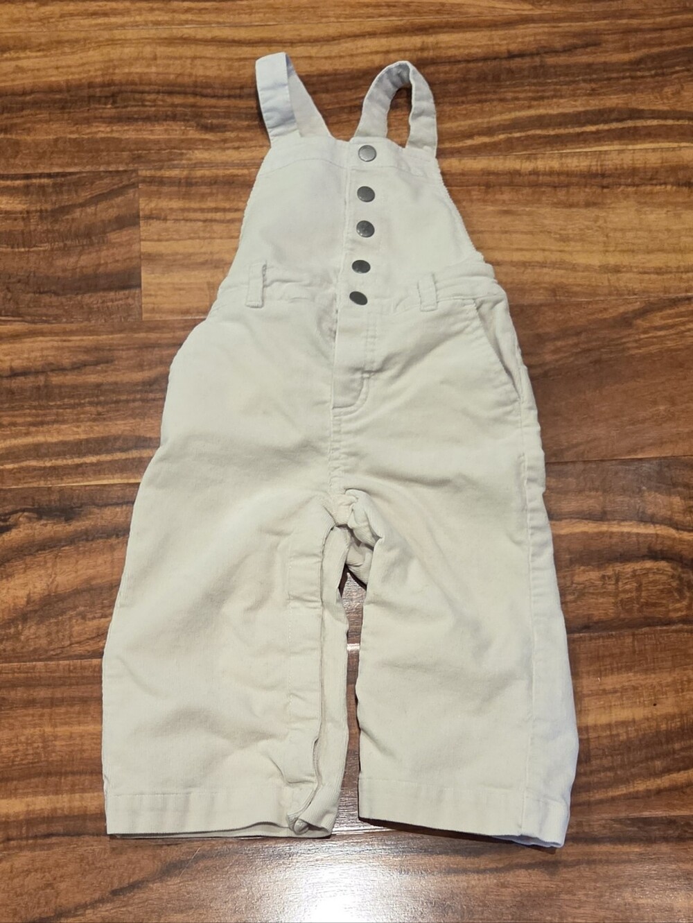 Janie and Jack GUC 18-24 months beige corduroy overalls